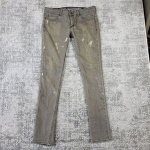Kill City Jeans Mens 34x35 Gray Brian Lichtenberg Paint Splatter Thrashed Rock